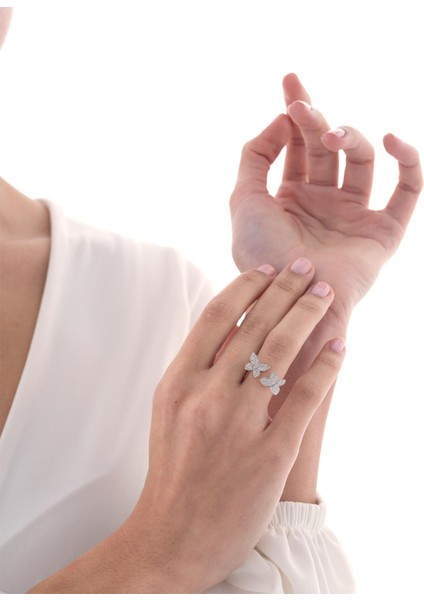 0,42 Karat Kelebek Pırlanta Yüzük