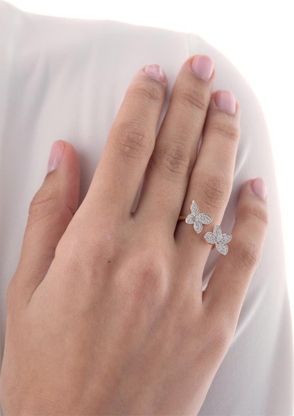 0,42 Karat Kelebek Pırlanta Yüzük fırsatları