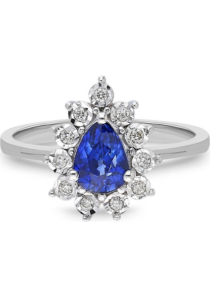 1,16 Karat Safir Pırlanta Yüzük