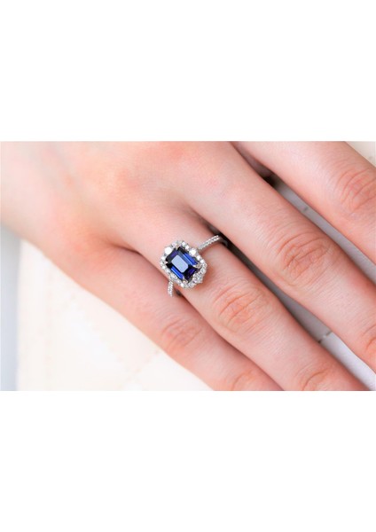 2,53 Karat Safir Pırlanta Yüzük