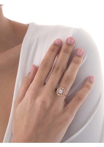 0,45 Karat Tasarım Pırlanta Yüzük