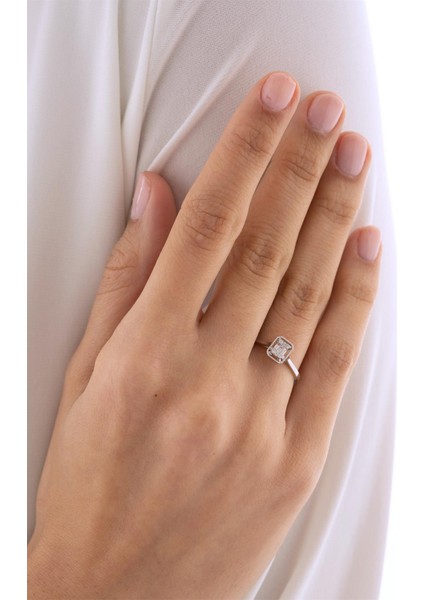 0,09 Karat Baget Pırlanta Yüzük modelleri