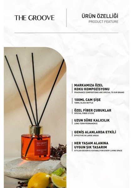 Rose Misk 100 ml Silindir Oda Kokusu Parfümü Turun
