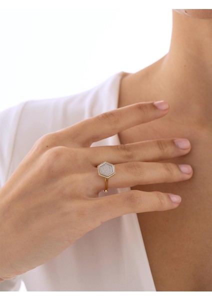 0,35 Karat Tasarım Pırlanta Yüzük