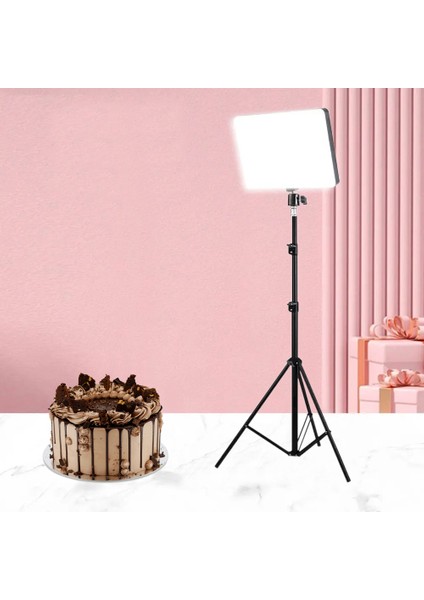 Led Aydınlatma Yayıncı Işık Youtuber Twich Yayın Işığı Ürün Fotoğraf 47cm X 31cm L-3560 Işık Tripod
