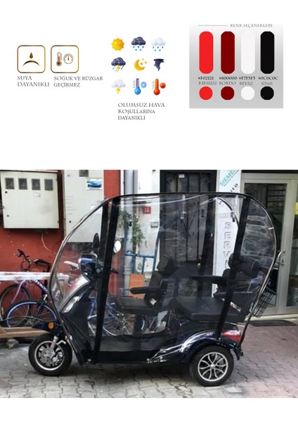Kr Vesta 5000 - Üç Tekerli Motor Brandası - Siyah fiyatları