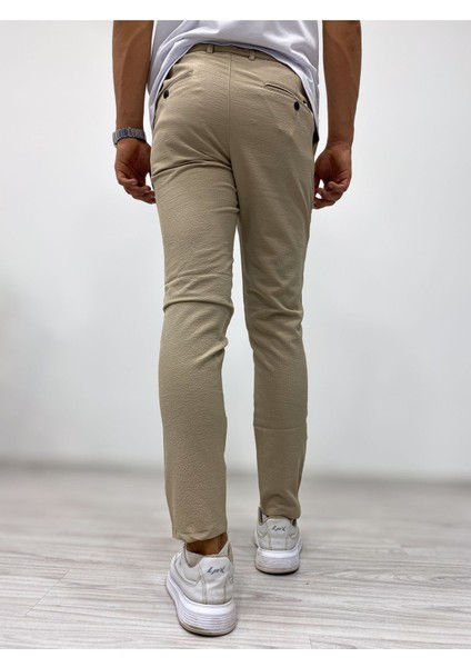 Erkek Slim Fit Bej Pantolon indirimleri