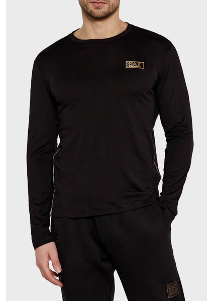 Pamuklu Slim Fit Bisiklet Yaka Uzun Kollu T Shirt Erkek T Shirt 7M000008 AF10170 UC001