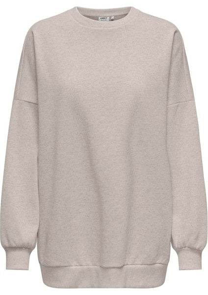 Onldaze L/s Oversıze O-Neck Swt Kadın Bej Sweatshirt - 15335172