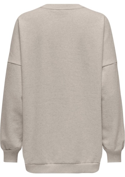 Onldaze L/s Oversıze O-Neck Swt Kadın Bej Sweatshirt - 15335172