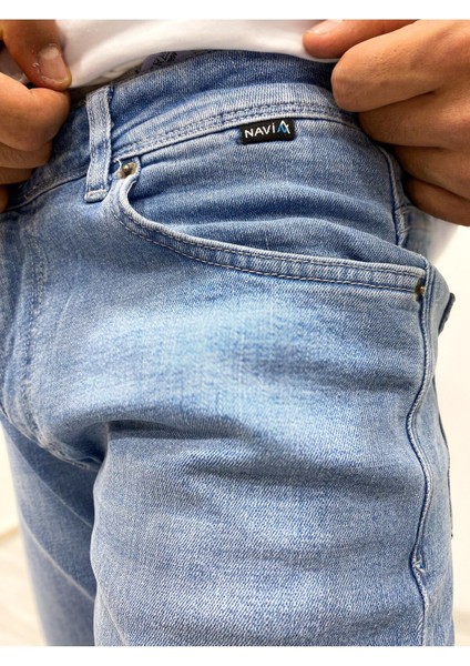 Erkek Mavi Regular Fit Kot Pantolon