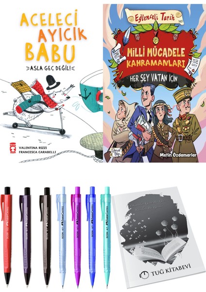 Milli Mücadele Kahramanları Her Şey Vatan Için ve Aceleci Ayıcık Babu Asla Geç Değil 2li Set