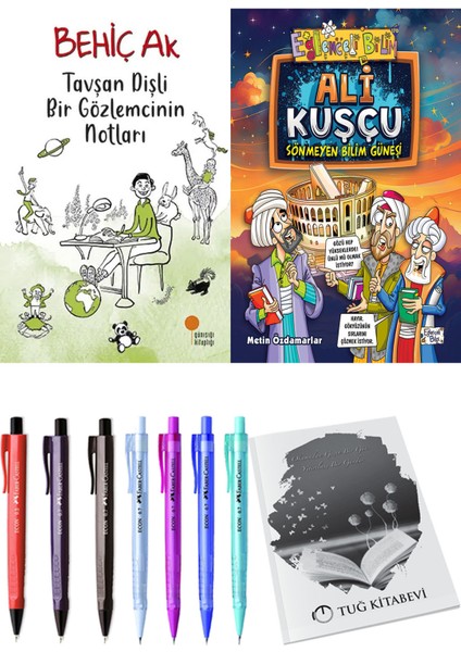 Ali Kuşçu Sönmeyen Bilim Güneşi ve Tavşan Dişli Bir Gözlemcinin Notları 2li Set