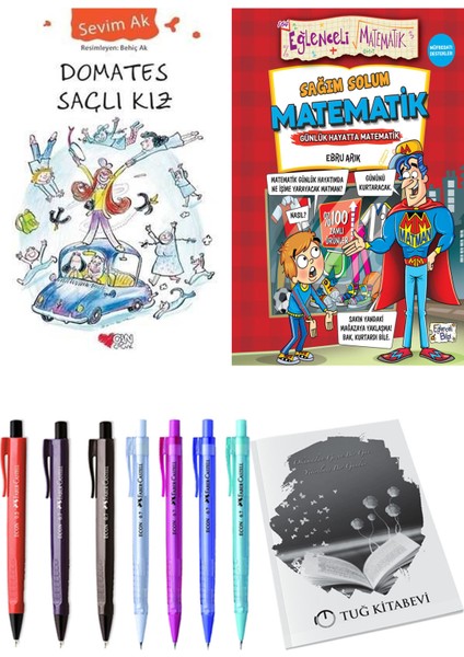 Sağım Solum Matematik ve Domates Saçlı Kız 2li Set