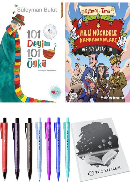Milli Mücadele Kahramanları Her Şey Vatan Için ve 101 Deyim 101 Öykü Süleyman Bulut 2li Set