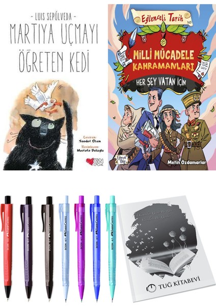 Milli Mücadele Kahramanları Her Şey Vatan Için ve Martıya Uçmayı Öğreten Kedi 2li Set