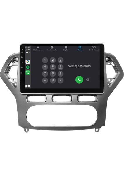 Ford Mondeo (2007-2010) Android 14 Multimedya Carplay 9 Inch 4 GB Ram / 64 GB Hafıza CRV-4774XD