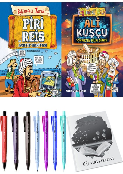 Ali Kuşçu Sönmeyen Bilim Güneşi ve Piri Reis ve Acayip Haritası 2li Set