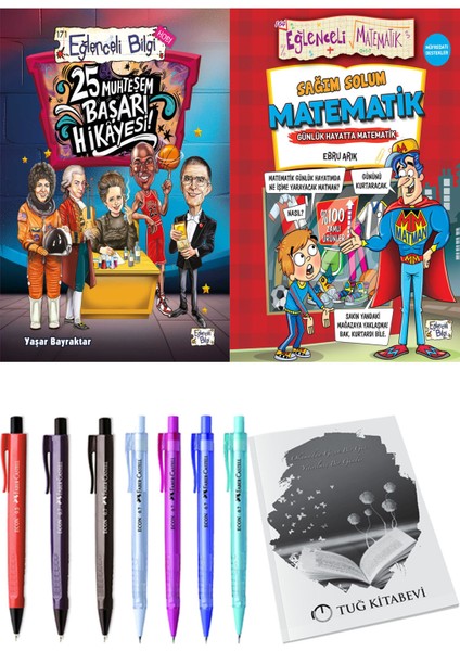 Sağım Solum Matematik ve 25 Muhteşem Başarı Hikayesi 2li Set