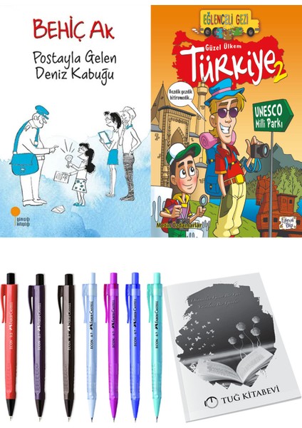 Güzel Ülkem Türkiye 2 ve Postayla Gelen Deniz Kabuğu 2li Set