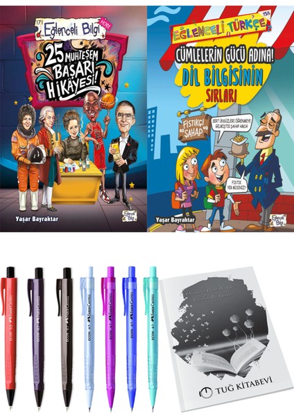 Cümlelerin Gücü Adına! Dil Bilgisinin Sırları ve 25 Muhteşem Başarı Hikayesi 2li Set
