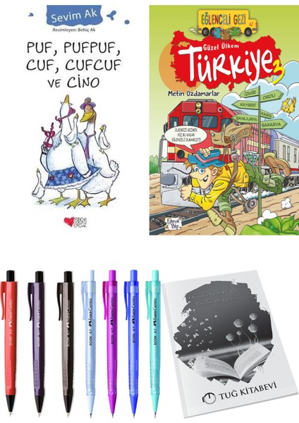 Güzel Ülkem Türkiye 3 ve Puf, Pufpuf, Cuf, Cufcuf ve Cino 2li Set
