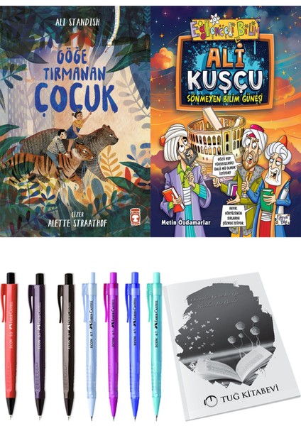Ali Kuşçu Sönmeyen Bilim Güneşi ve Göğe Tırmanan Çocuk 2li Set