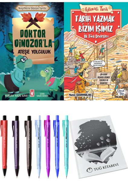 Tarih Yazmak Bizim Işimiz ve Doktor Dinozor'la Ateşe Yolculuk 2li Set