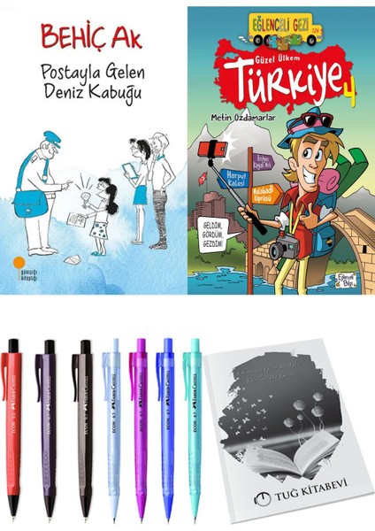 Güzel Ülkem Türkiye 4 ve Postayla Gelen Deniz Kabuğu 2li Set