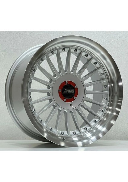 -7307 8*17 5*112-120 ET20 72.56 Sılver Lıp Mac+Black Rıvets