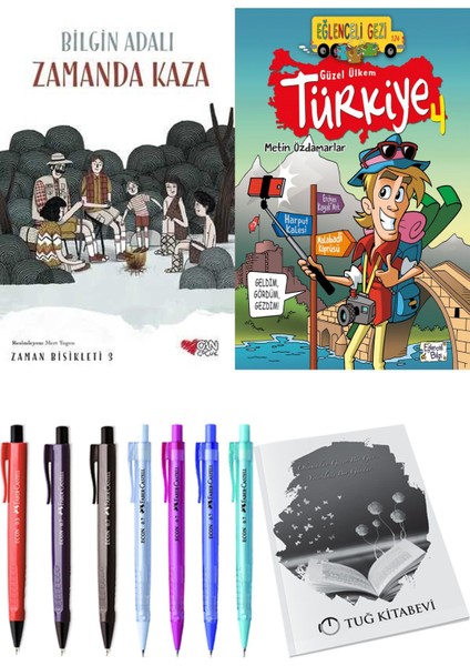 Güzel Ülkem Türkiye 4 ve Zamanda Bisikleti 3 Zamanda Kaza 2li Set