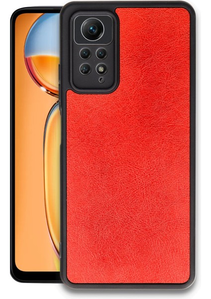 Xiaomi Redmi Note 12 Pro 4g Kılıf Aras Deri Kapak - Kırmızı 13