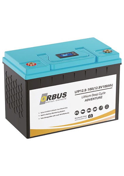 12.8 V (Volt) 100 Amper Lityum Akü “lifepo4”