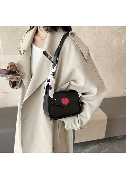 Aşk Tarzı Kız Basit Çapraz Çanta Moda Doku Omuz Çantası (Yurt Dışından)