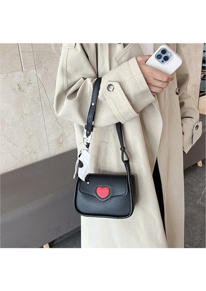 Aşk Tarzı Kız Basit Çapraz Çanta Moda Doku Omuz Çantası (Yurt Dışından)