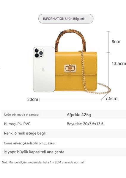 Yeni Bayanlar Bambu El Zinciri Çapraz Çanta Kadın (Yurt Dışından) fiyatları