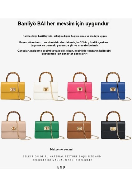 Yeni Bayanlar Bambu El Zinciri Çapraz Çanta Kadın (Yurt Dışından) modelleri