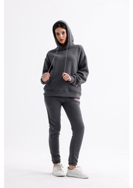 Üçiplik Şardonlu Kadın Eşofman Takım modelleri