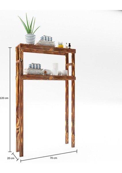 Masif Ahşap Banyo Rafı 120x68, Düzenleyici, Kahverengi, TR Menşei, Mobilya fiyatları