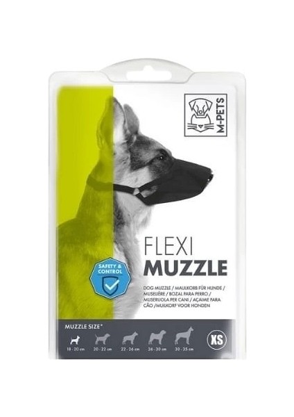 Flexi Ayarlanabilir Bez Köpek Ağızlığı Small