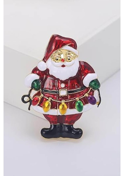 Yılbaşı Noel Baba Figürlü Broş modelleri