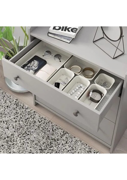 Sumuhome Nojıg Düzenleme Saklama Kutusu Bej 10 x 10 x 5 cm