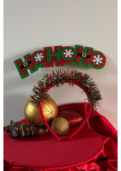 Yılbaşı Temalı Aplikeli Sim Detaylı Hohoho Yazılı Karışık Renk Yılbaşı Taç fiyatları