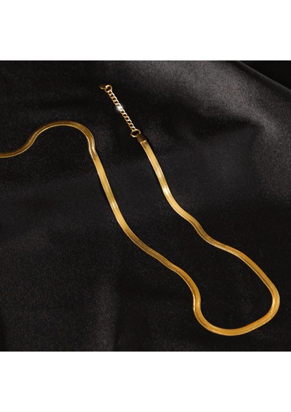 Çelik Erkek Kolye, Gold Renk, Italyan Dizayn Zincir No:2 fiyatları