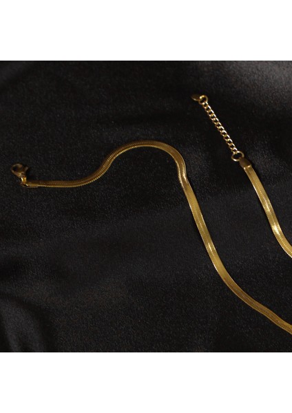 Çelik Erkek Kolye, Gold Renk, Italyan Dizayn Zincir No:2 fırsatları