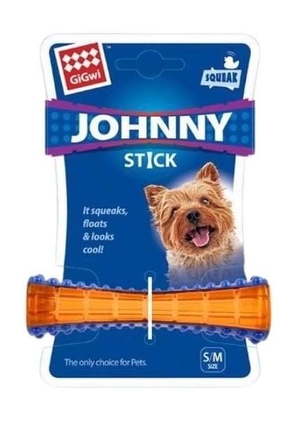 Gigwi Johnny Stick Kemik Köpek Çiğneme Oyuncağı 15 cm Mavi Turuncu