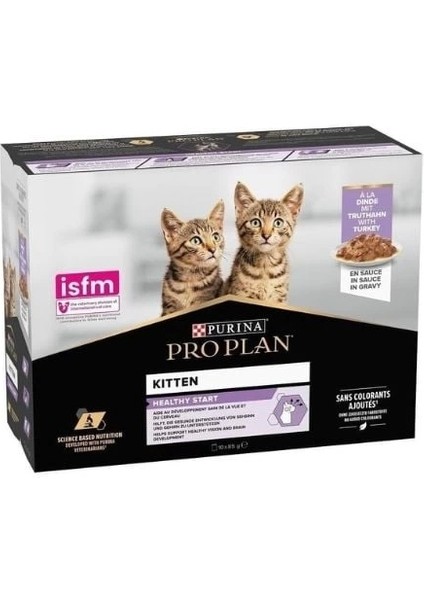 Kitten Hindili Pouch Yavru Konserve Kedi Maması 10 Adet 85 gr