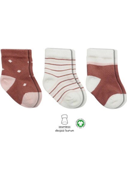 Çorap Soket 3lü Bistyle Puan Pudra