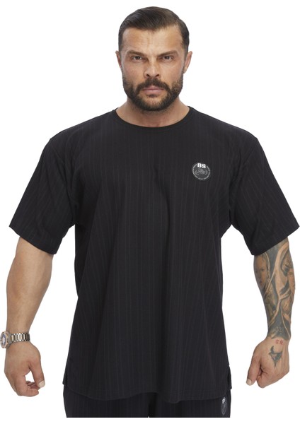 Oversize Bisiklet Yaka T-Shirt Bgsm 3367
