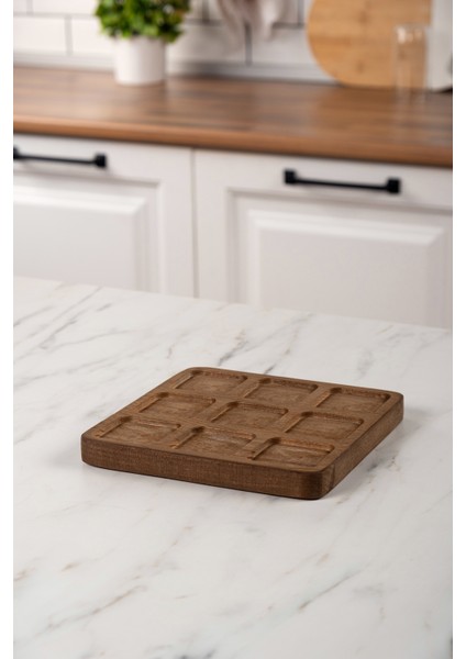 9 Bölmeli Ahşap Baharatlık Standı modelleri